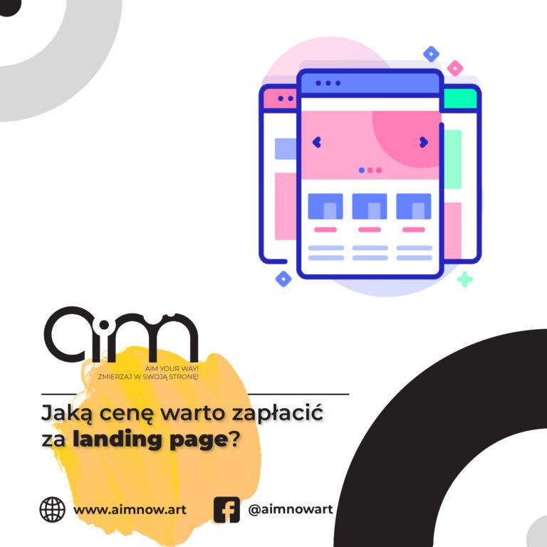 landing page cena