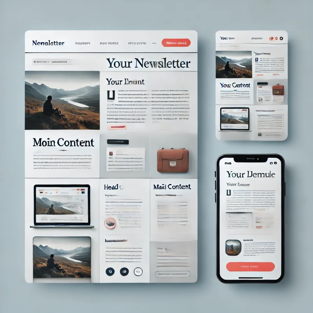 Szablon newslettera- newsletter design