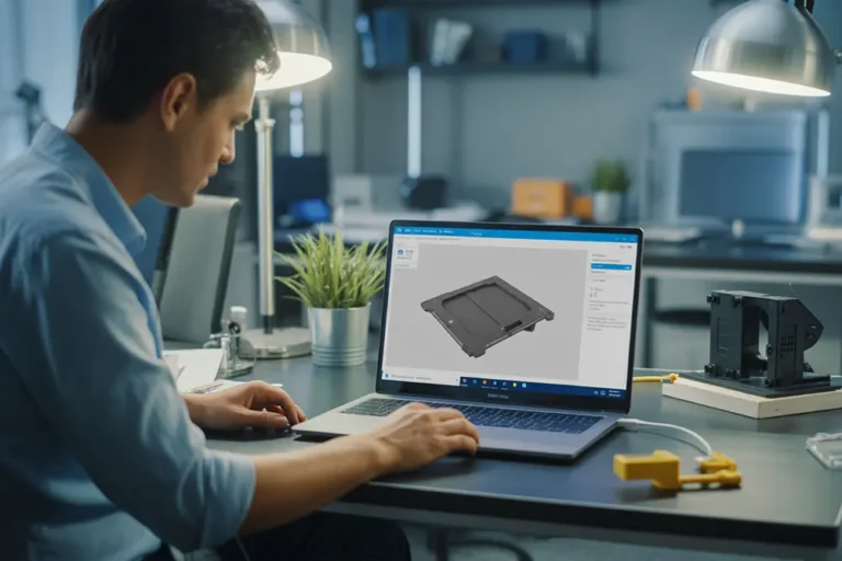 drukarnia 3d online dla firm – inżynier zamawia wydruki 3d przez internet