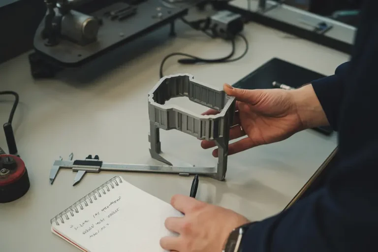 wydruk z drukarki 3d na biurku inżyniera w firmie