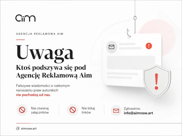Ostrzeżenie przed fałszywymi wiadomościami Aim