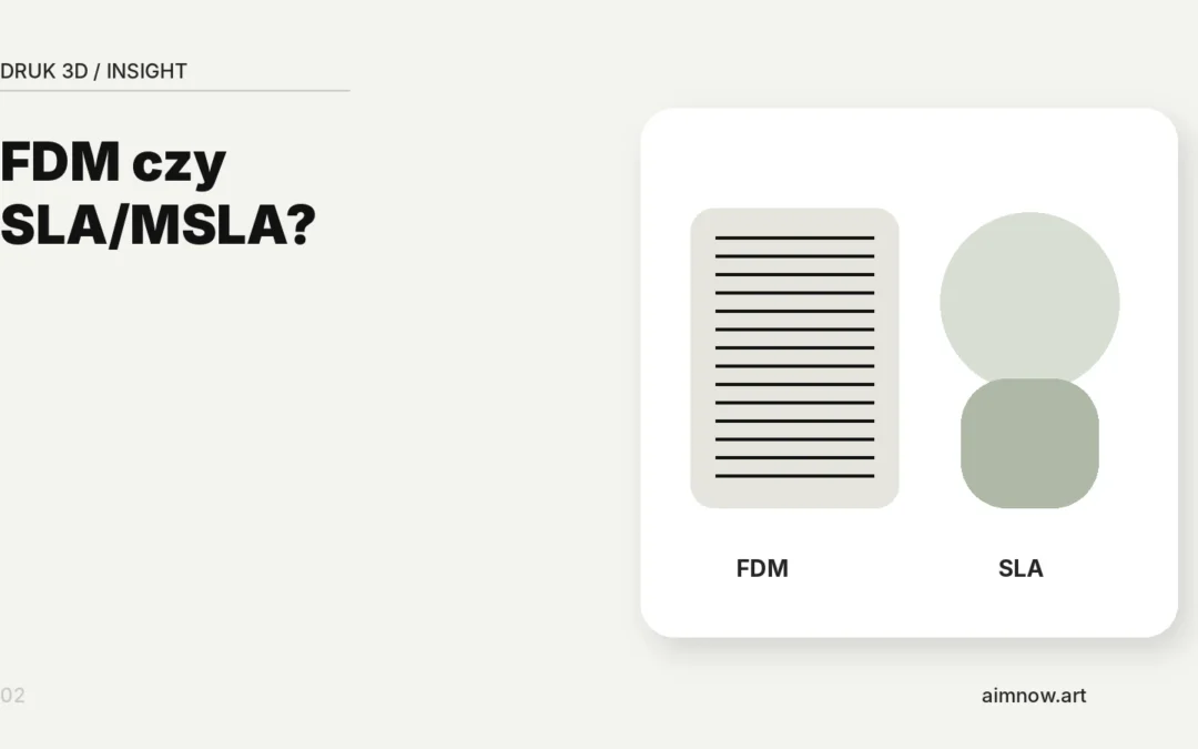 FDM czy&nbsp;SLA/MSLA —&nbsp;jak wybrać technologię do&nbsp;projektu?