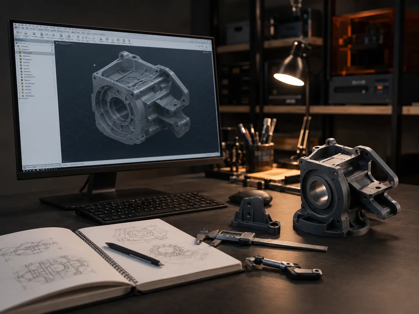Druk 3D FDM części technicznych