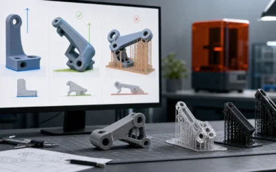 Jak ustawić model pod&nbsp;druk 3D: kierunek warstw, podpory i&nbsp;wytrzymałość części